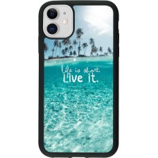 Coque iPhone 11 - Silicone rigide noir Summer 18 24