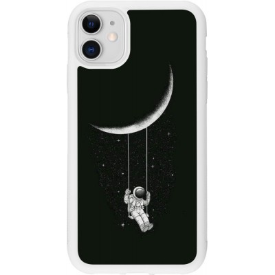 Coque iPhone 11 - Silicone rigide blanc Astro balançoire