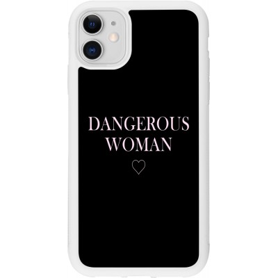 Coque iPhone 11 - Silicone rigide blanc Dangerous woman