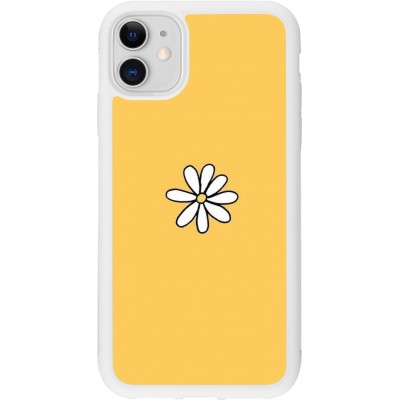 Coque iPhone 11 - Silicone rigide blanc Easter 2023 daisy