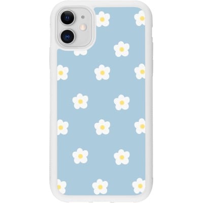 Coque iPhone 11 - Silicone rigide blanc Easter 2024 daisy flower