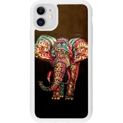 Coque iPhone 11 - Silicone rigide blanc Elephant 02