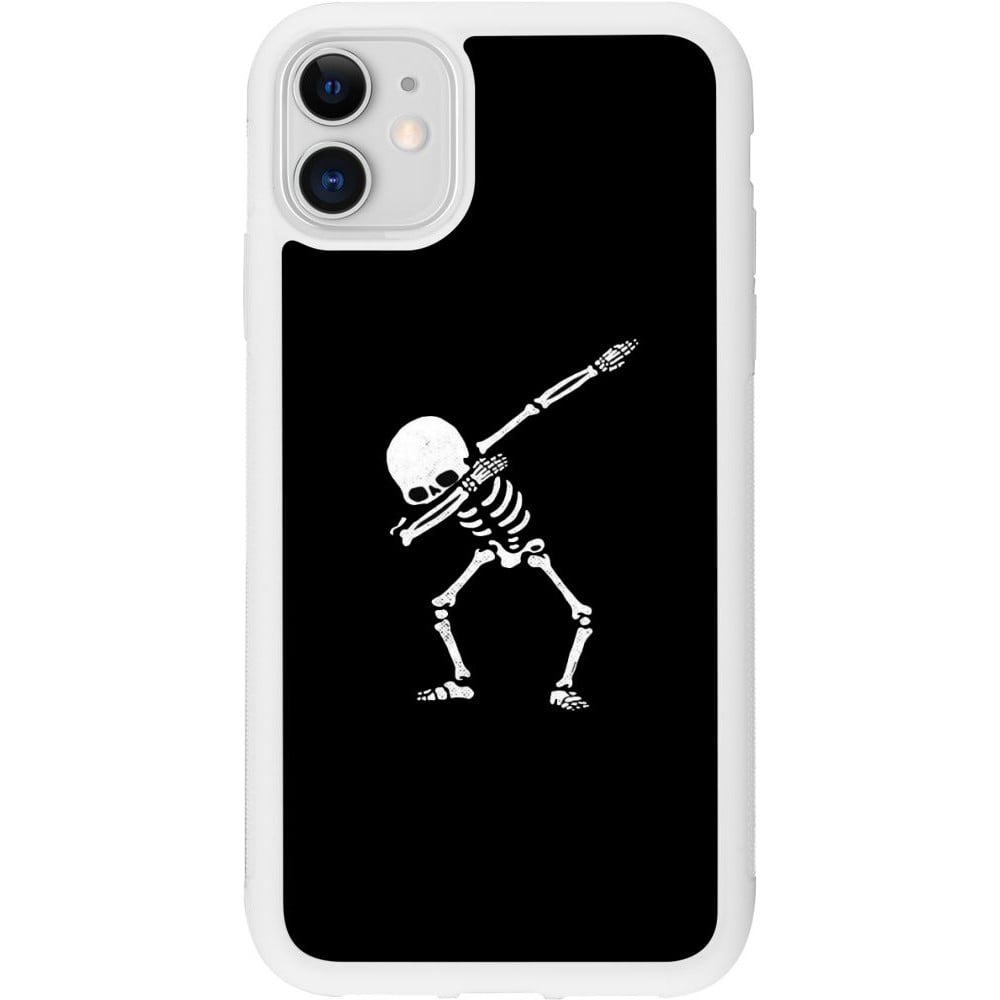 Coque iPhone 11 - Silicone rigide blanc Halloween 19 09