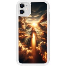 Coque iPhone 11 - Silicone rigide blanc Lueur Céleste Zenith