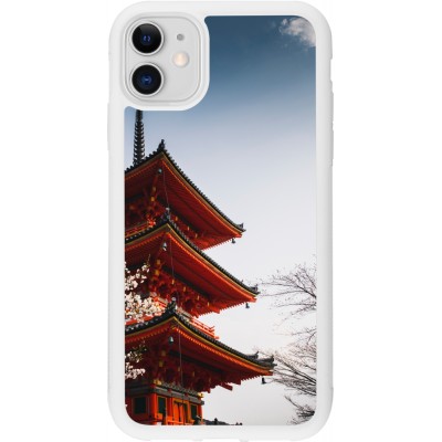 Coque iPhone 11 - Silicone rigide blanc Spring 23 Japan