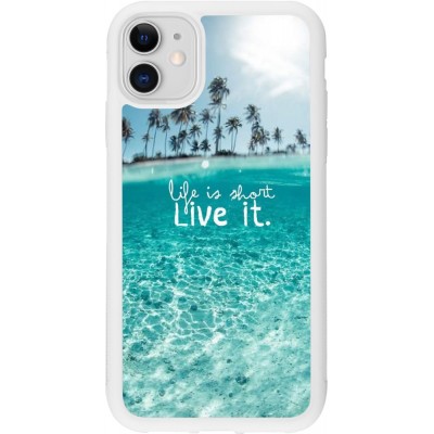 Coque iPhone 11 - Silicone rigide blanc Summer 18 24