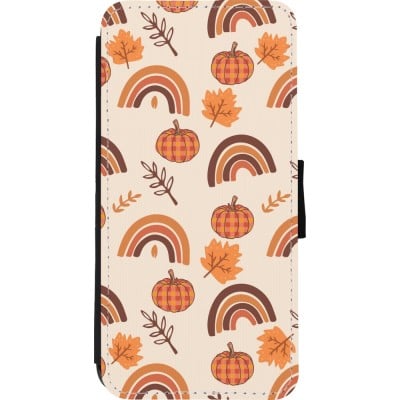 Coque iPhone 11 - Wallet noir Autumn 2024 rainbow