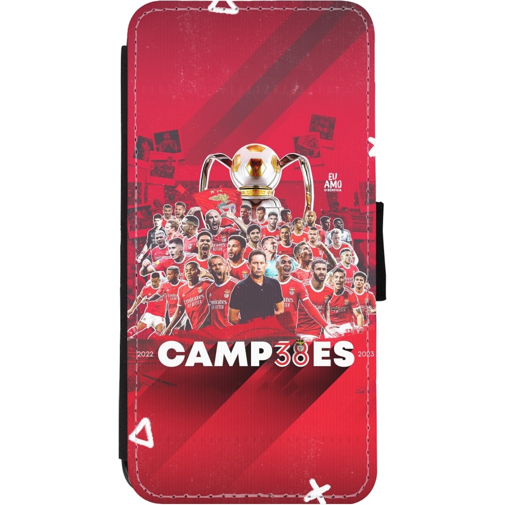 iPhone 11 Case Hülle - Wallet schwarz Benfica Campeoes 2023