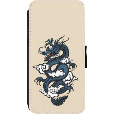 Coque iPhone 11 - Wallet noir Blue Dragon Tattoo