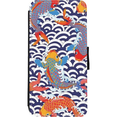 Coque iPhone 11 - Wallet noir Easter 2023 japanese fish