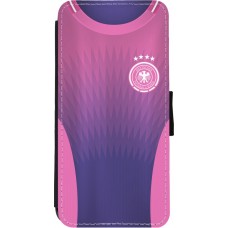 Coque iPhone 11 - Wallet noir Maillot de football Allemagne Extérieur personnalisable