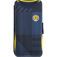 Coque iPhone 11 - Wallet noir Maillot de football Ecosse personnalisable