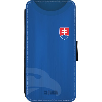 Coque iPhone 11 - Wallet noir Maillot de football Slovaquie