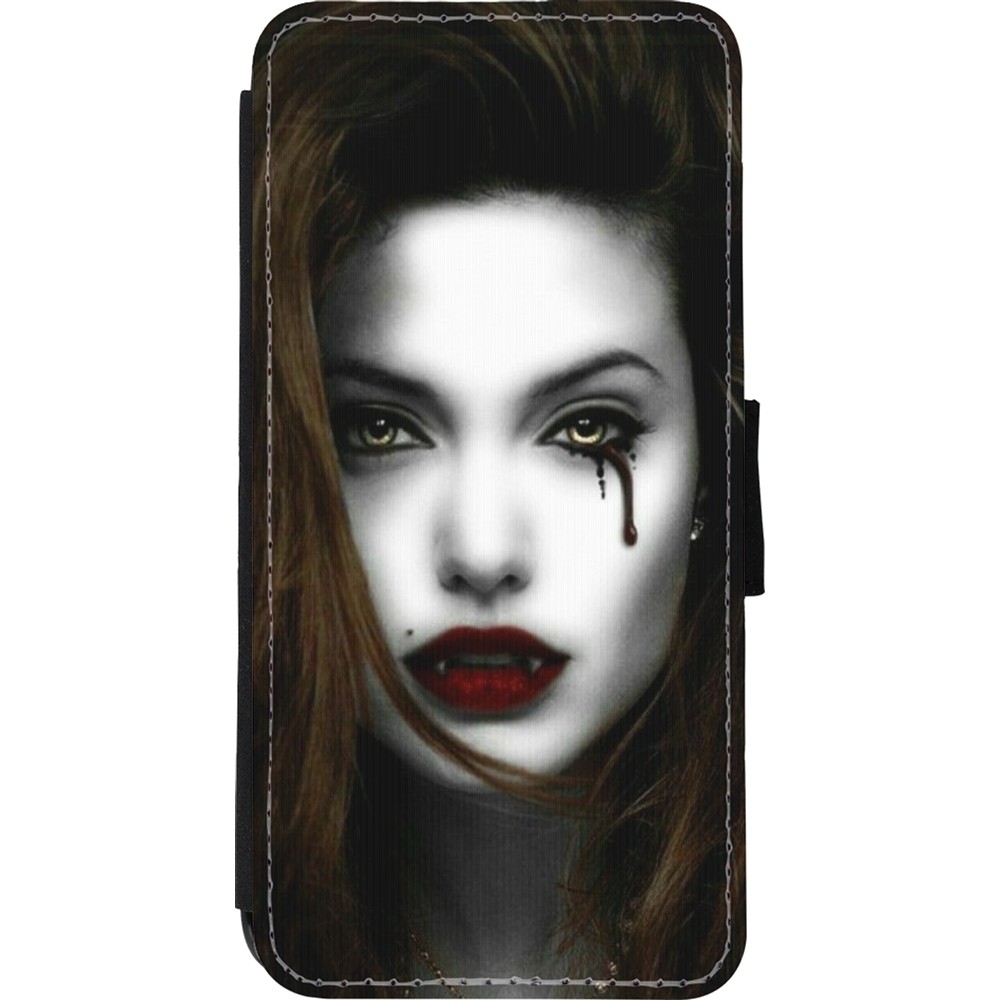 Coque iPhone 11 - Wallet noir Halloween 2023 gothic vampire