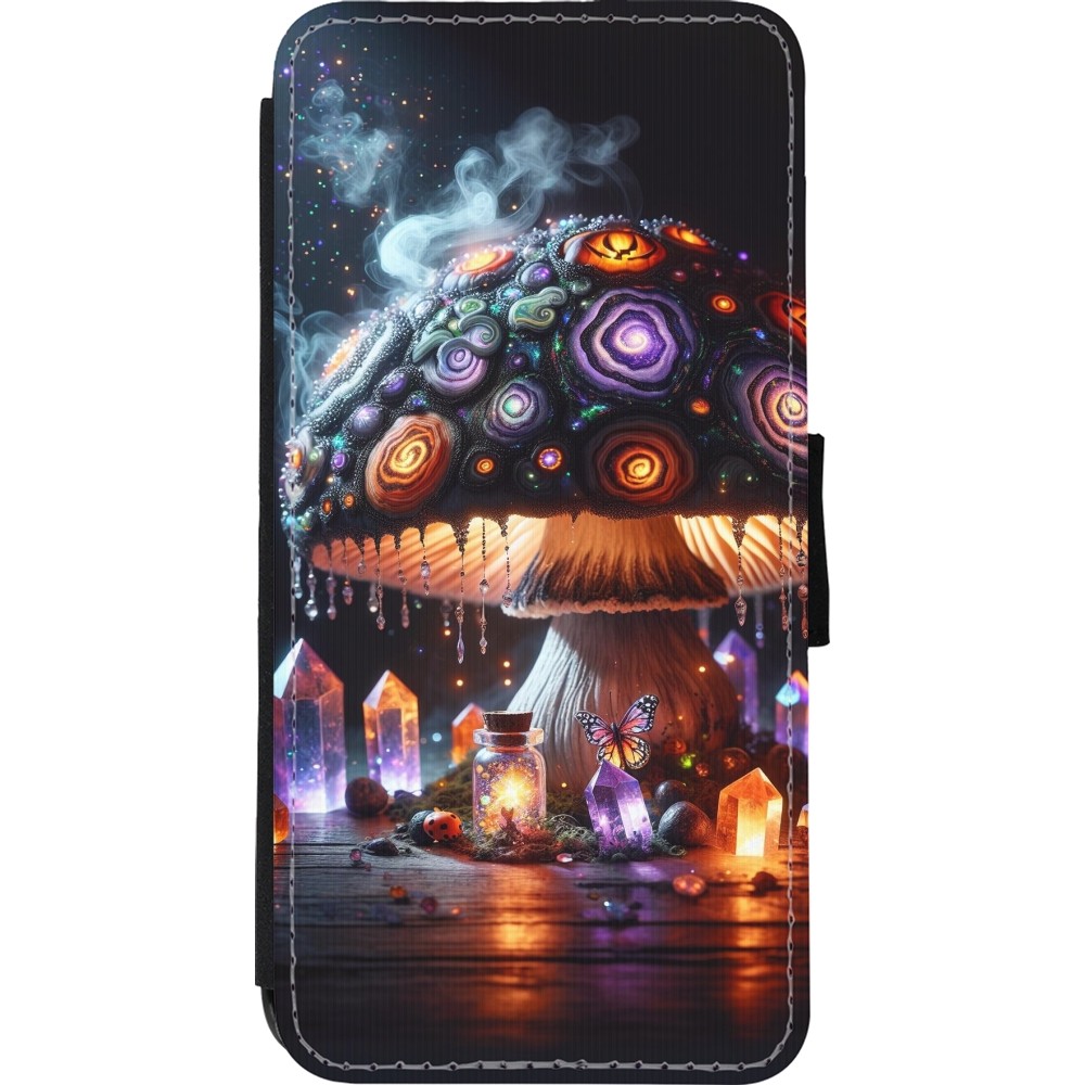 Coque iPhone 11 - Wallet noir Halloween Potion Magic