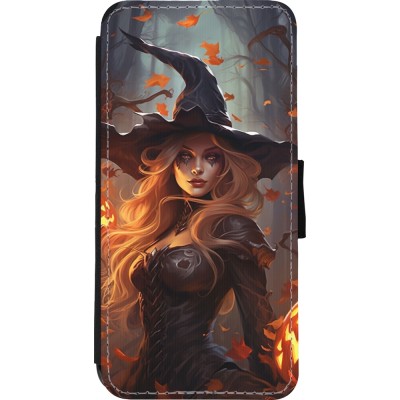 Coque iPhone 11 - Wallet noir Halloween 2024 sexy witch