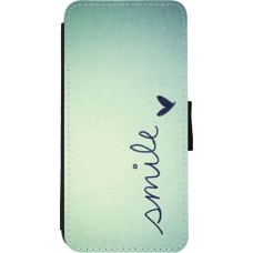 Coque iPhone 11 - Wallet noir Smile