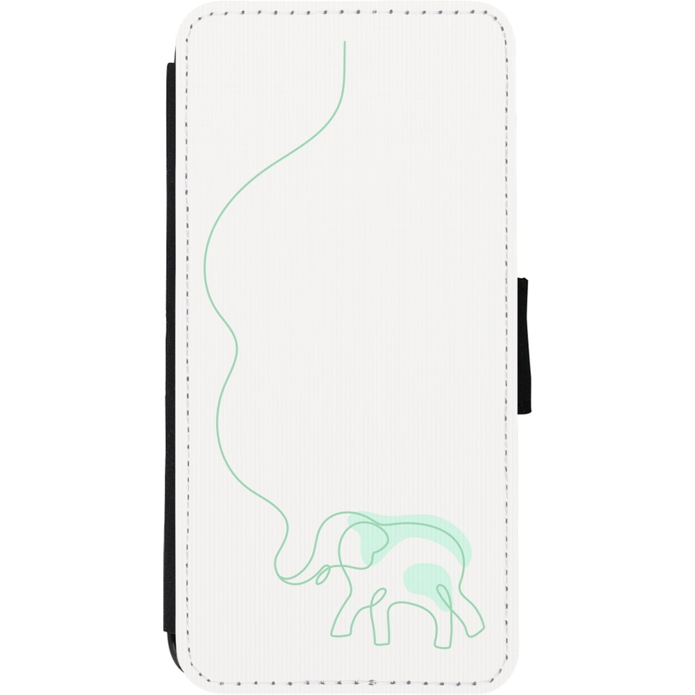 Coque iPhone 11 - Wallet noir Spring 23 baby elephant