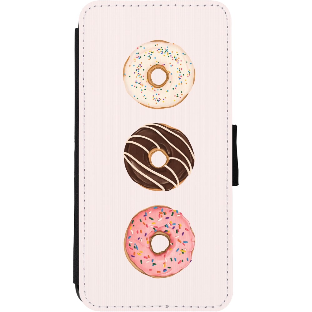 Coque iPhone 11 - Wallet noir Spring 23 donuts