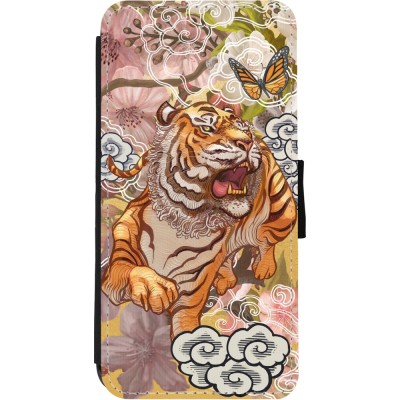 iPhone 11 Case Hülle - Wallet schwarz Spring 23 japanese tiger