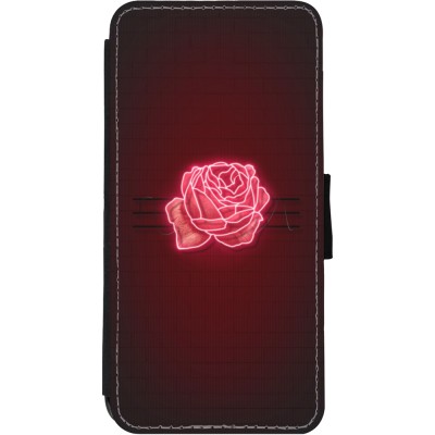 Coque iPhone 11 - Wallet noir Spring 23 neon rose