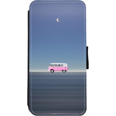 Coque iPhone 11 - Wallet noir Spring 23 pink bus