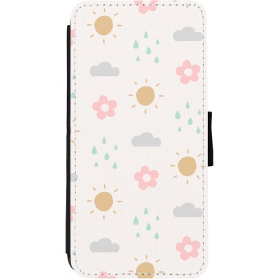 Coque iPhone 11 - Wallet noir Spring 23 weather