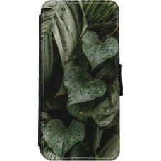 Coque iPhone 11 - Wallet noir Spring 23 fresh plants