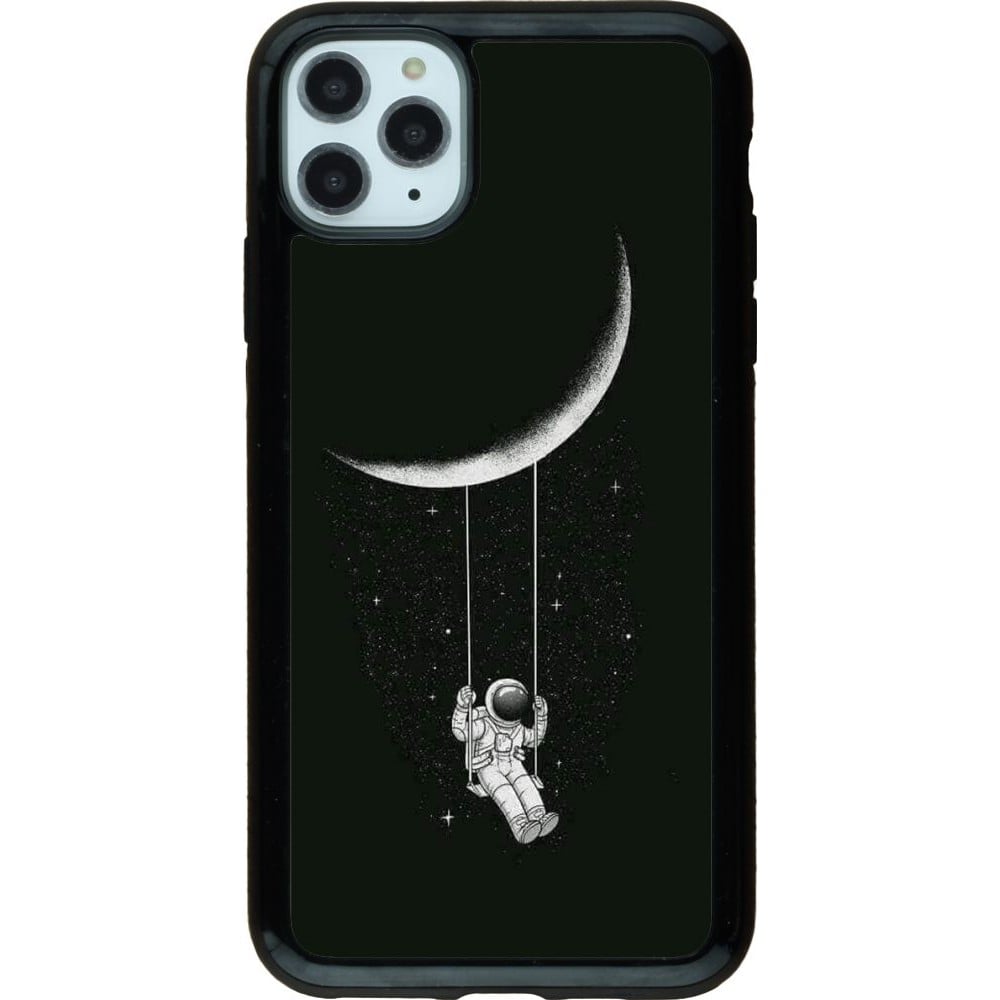 Coque iPhone 11 Pro Max - Hybrid Armor noir Astro balançoire