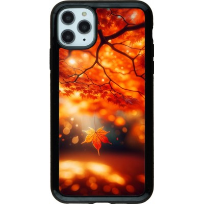 Coque iPhone 11 Pro Max - Hybrid Armor noir Automne Magique Orange