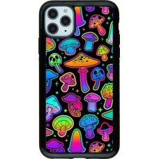 Coque iPhone 11 Pro Max - Hybrid Armor noir Autumn 2024 magic mushrooms