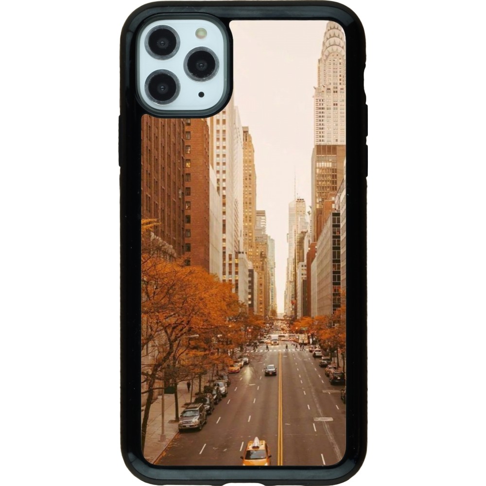 Coque iPhone 11 Pro Max - Hybrid Armor noir Autumn 2024 New York city