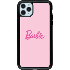 iPhone 11 Pro Max Case Hülle - Hybrid Armor schwarz Barbie Text