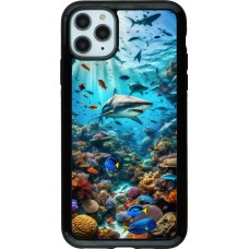 Coque iPhone 11 Pro Max - Hybrid Armor noir Bora Bora Mer et Merveilles