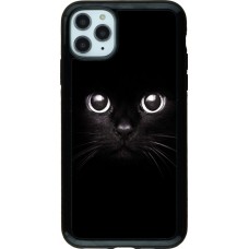 Coque iPhone 11 Pro Max - Hybrid Armor noir Cat eyes