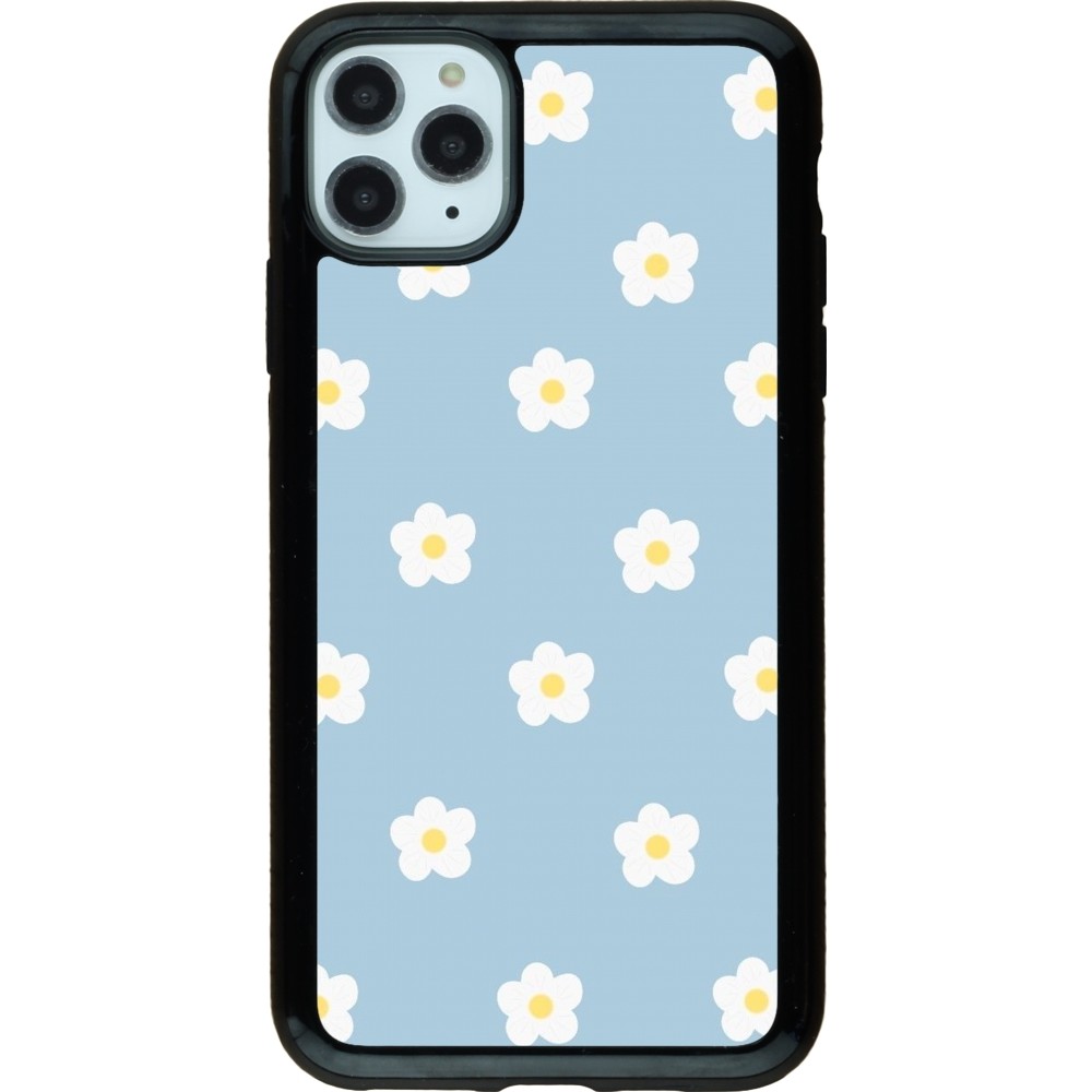 Coque iPhone 11 Pro Max - Hybrid Armor noir Easter 2024 daisy flower