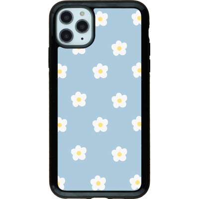 Coque iPhone 11 Pro Max - Hybrid Armor noir Easter 2024 daisy flower