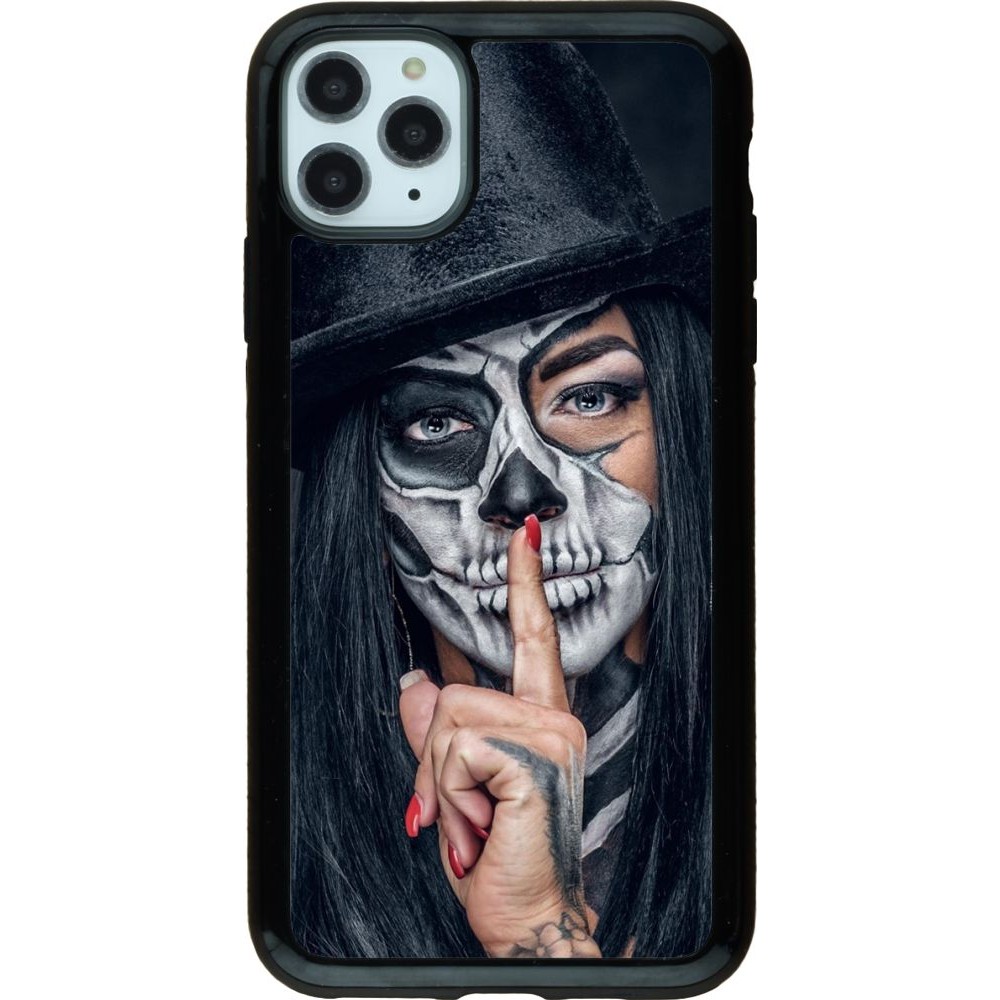 Coque iPhone 11 Pro Max - Hybrid Armor noir Halloween 18 19