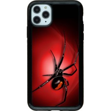 Coque iPhone 11 Pro Max - Hybrid Armor noir Halloween 2023 spider black widow