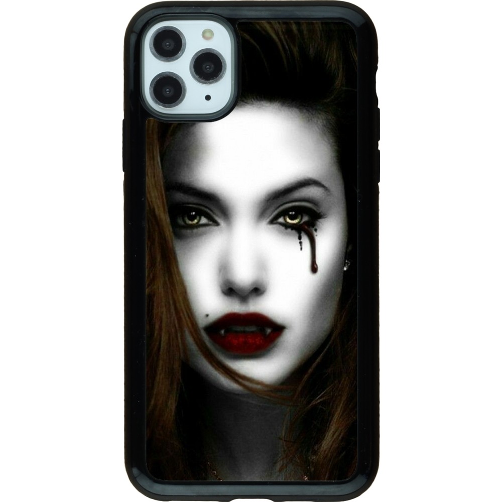 Coque iPhone 11 Pro Max - Hybrid Armor noir Halloween 2023 gothic vampire