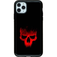 Coque iPhone 11 Pro Max - Hybrid Armor noir Halloween 2023 scary skull