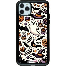 Coque iPhone 11 Pro Max - Hybrid Armor noir Halloween 2024 Cute Pattern