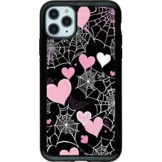 Coque iPhone 11 Pro Max - Hybrid Armor noir Halloween 2024 girly