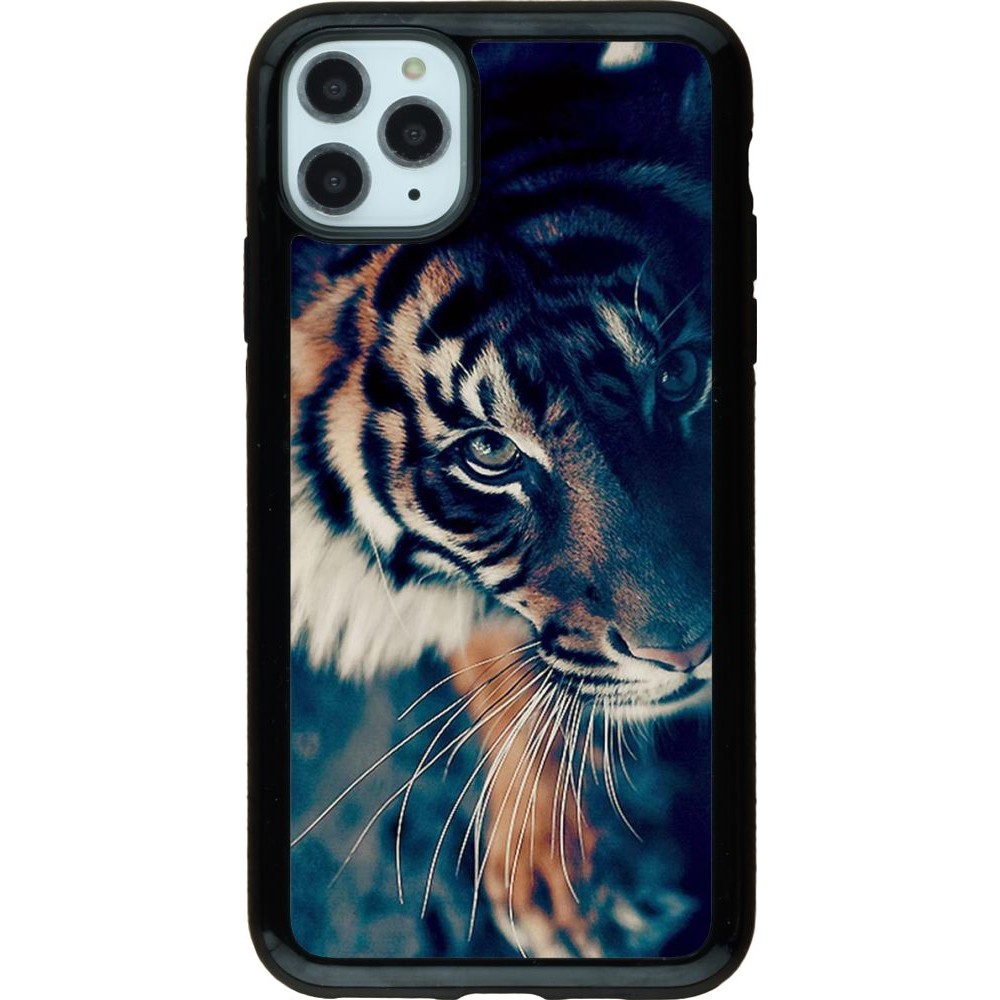 Coque iPhone 11 Pro Max - Hybrid Armor noir Incredible Lion