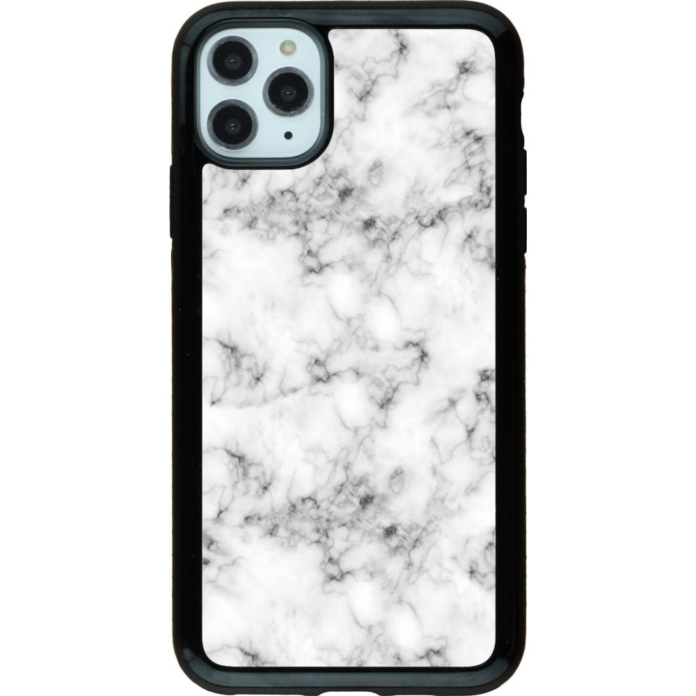 Coque iPhone 11 Pro Max - Hybrid Armor noir Marble 01