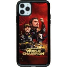 Coque iPhone 11 Pro Max - Hybrid Armor noir Max Verstappen Champion 2023