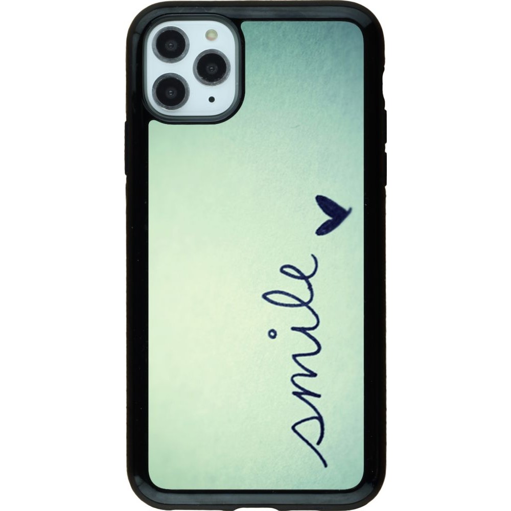 Coque iPhone 11 Pro Max - Hybrid Armor noir Smile