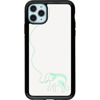 Coque iPhone 11 Pro Max - Hybrid Armor noir Spring 23 baby elephant