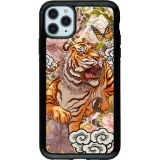 Coque iPhone 11 Pro Max - Hybrid Armor noir Spring 23 japanese tiger