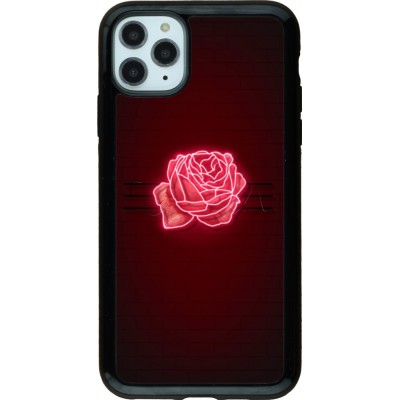 Coque iPhone 11 Pro Max - Hybrid Armor noir Spring 23 neon rose